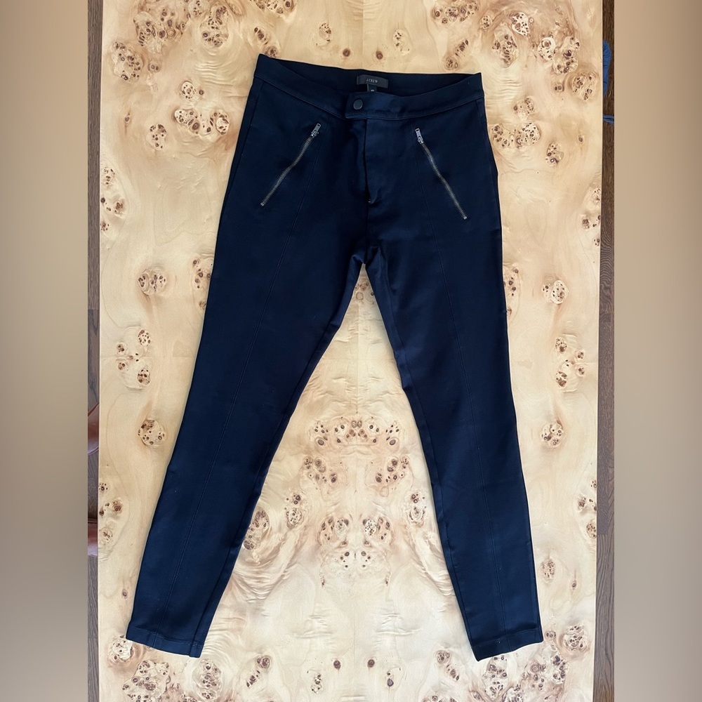 JCREW pencil pant with zipper pockets - black -size 4R